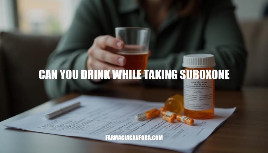 Can You Drink While Taking Suboxone? Risks & Precautions