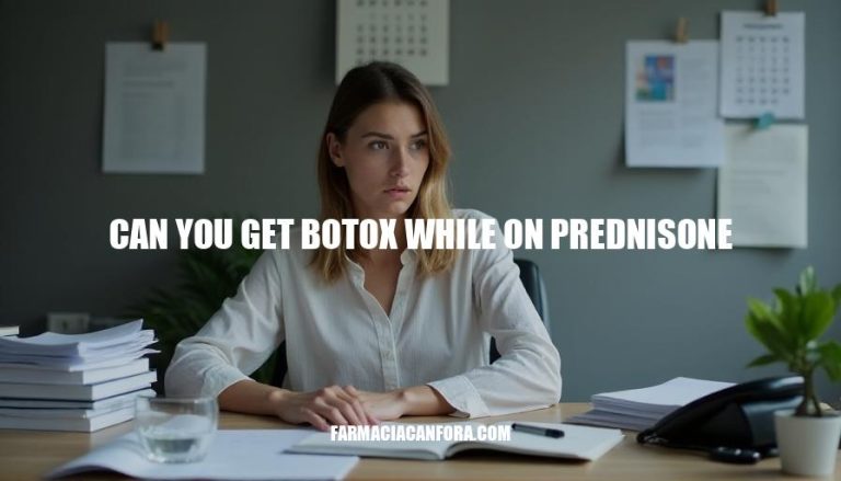 Can You Get Botox While Taking Prednisone? Risks and Considerations