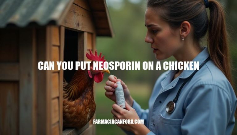 Can You Put Neosporin on a Chicken? A Veterinarian's Advice