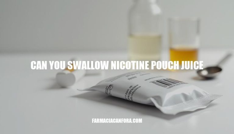 Can You Swallow Nicotine Pouch Juice Safely?