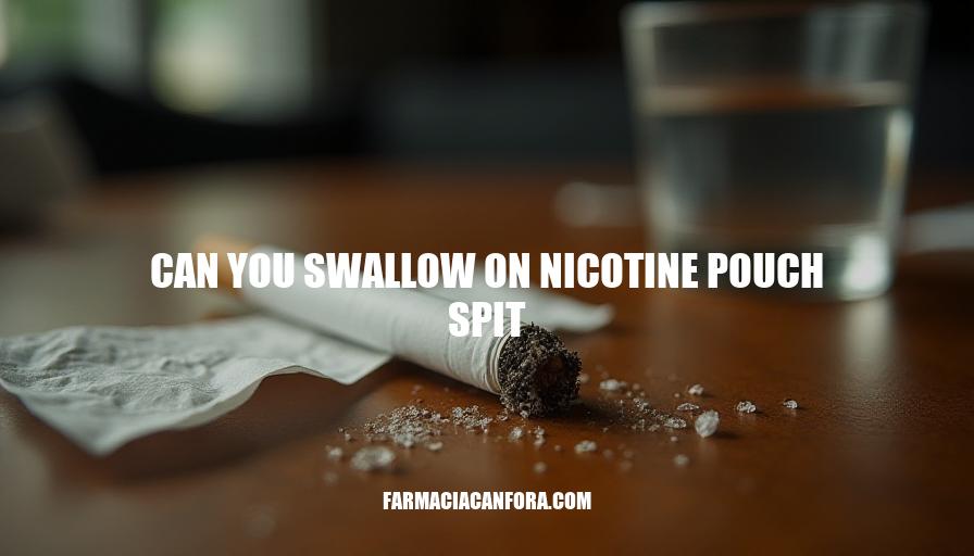 Can You Swallow Nicotine Pouch Spit? Risks & Precautions