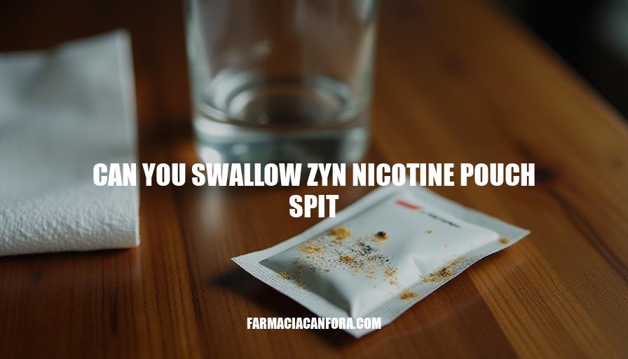 Can You Swallow ZYN Nicotine Pouch Spit? Risks and Precautions