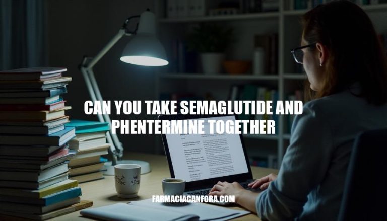 Can You Take Semaglutide and Phentermine Together? Safety and Risks