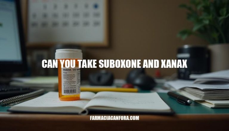 Can You Take Suboxone and Xanax Together?