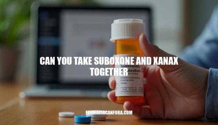 Can You Take Suboxone and Xanax Together? Safety and Risks Explained