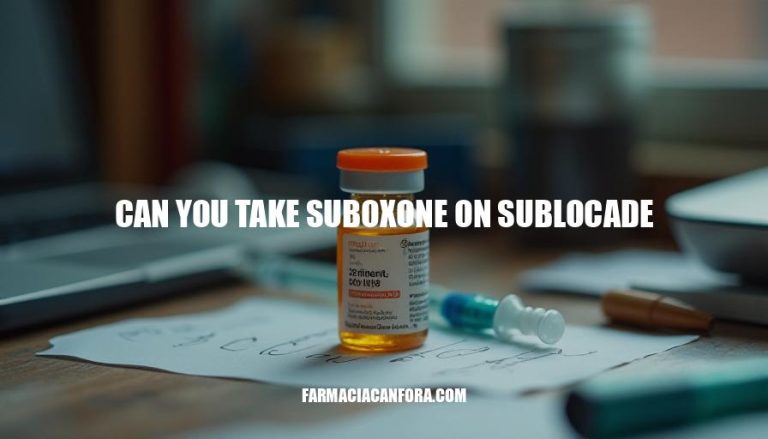 Can You Take Suboxone on Sublocade? A Comprehensive Guide