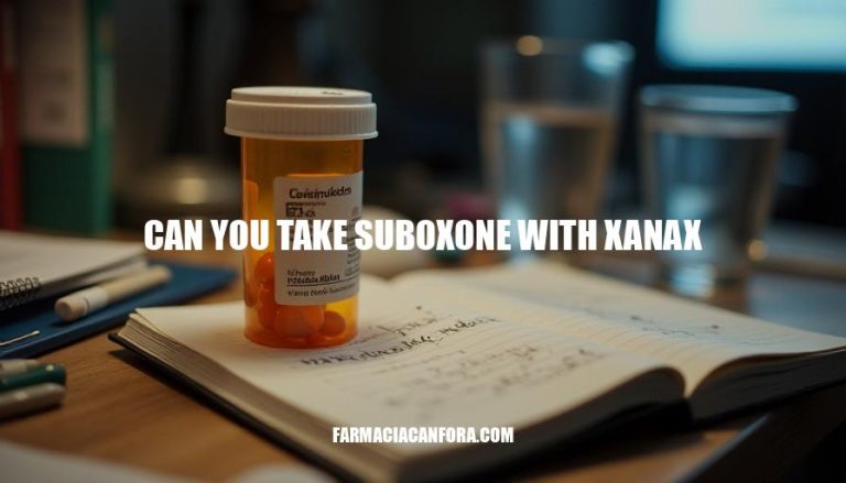 Can You Take Suboxone with Xanax? Safety and Risks Explained