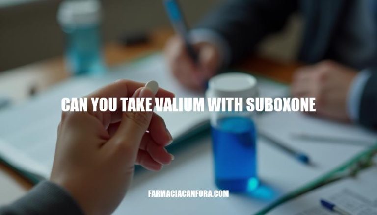 Can You Take Valium with Suboxone? Safety and Interactions Explained