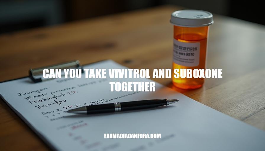 Can You Take Vivitrol and Suboxone Together? A Comprehensive Guide