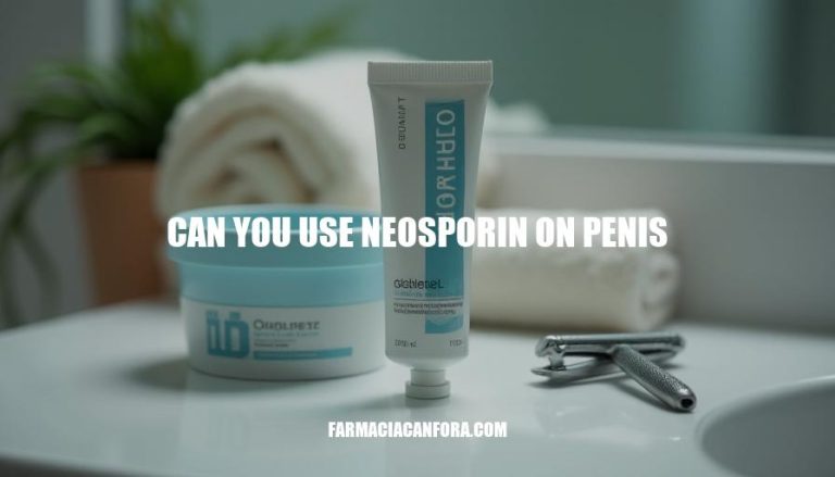 Can You Use Neosporin on Penis? Safety and Precautions