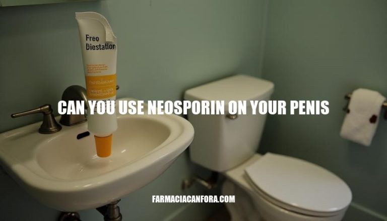 Can You Use Neosporin on Your Penis? Safety and Precautions