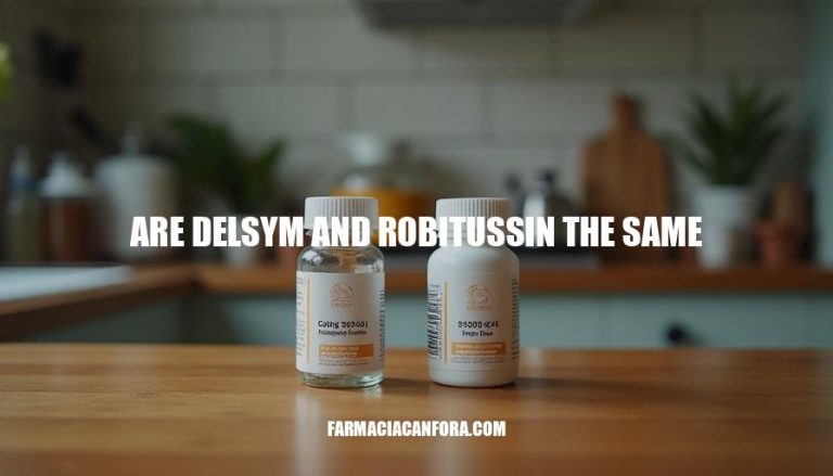 Delsym vs Robitussin: Are They the Same?