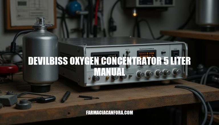 Devilbiss Oxygen Concentrator 5 Liter Manual Guide