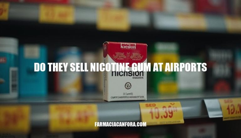 Do They Sell Nicotine Gum at Airports? A Traveler's Guide