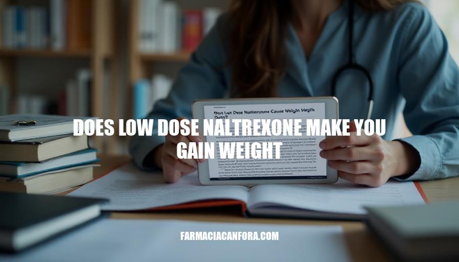 Does Low Dose Naltrexone Cause Weight Gain?