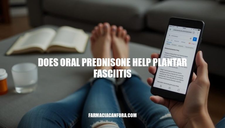 Does Oral Prednisone Help Plantar Fasciitis Relief?