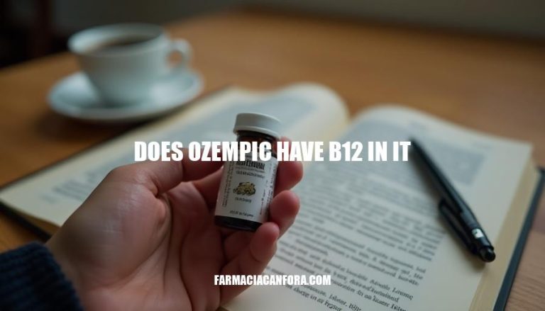 Does Ozempic Contain B12? A Comprehensive Guide