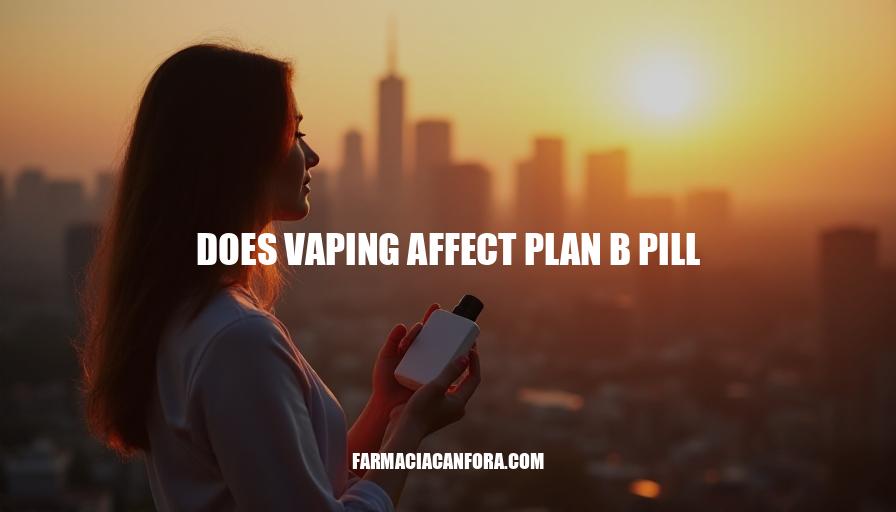 Does Vaping Affect Plan B Pill Effectiveness?