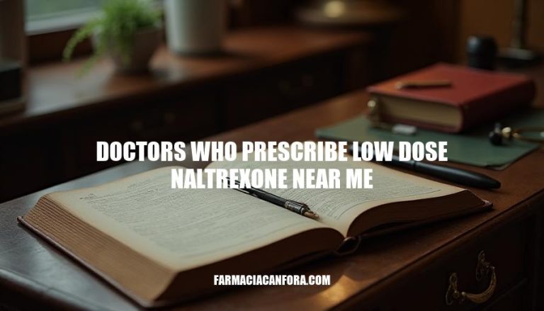 Find Doctors Who Prescribe Low Dose Naltrexone Near Me