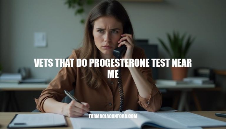 Find Vets That Do Progesterone Test Near Me