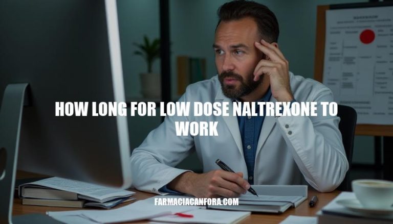 How Long Does Low Dose Naltrexone Take to Work?