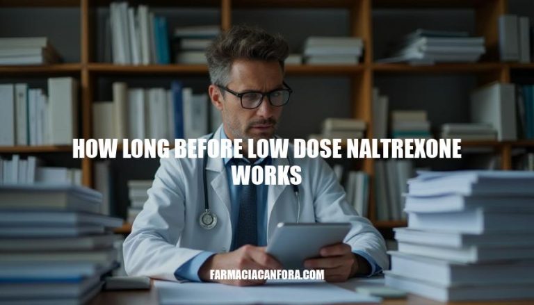 How Long Does Low Dose Naltrexone Take to Work?