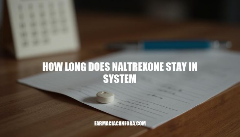 How Long Does Naltrexone Stay in Your System?