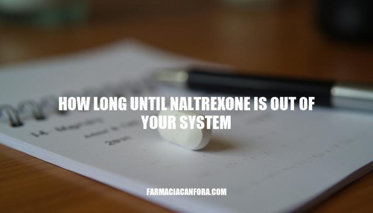 How Long Does Naltrexone Stay in Your System?