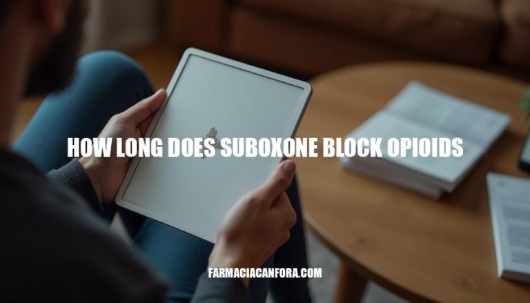 How Long Does Suboxone Block Opioids? Effects and Duration Explained