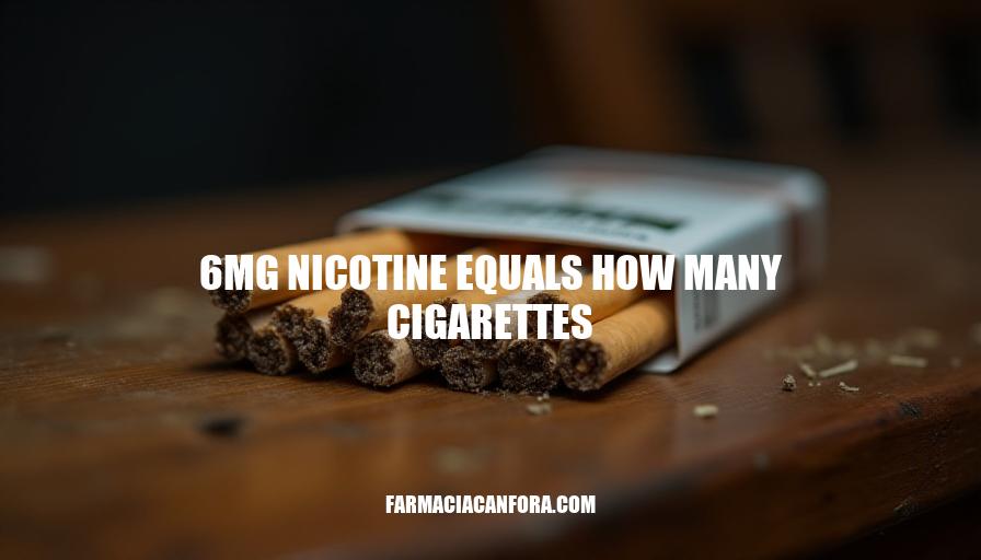 How Much Nicotine is in 6mg Cigarettes?