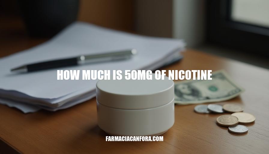 How Much is 50mg of Nicotine? Cost Breakdown and Pricing