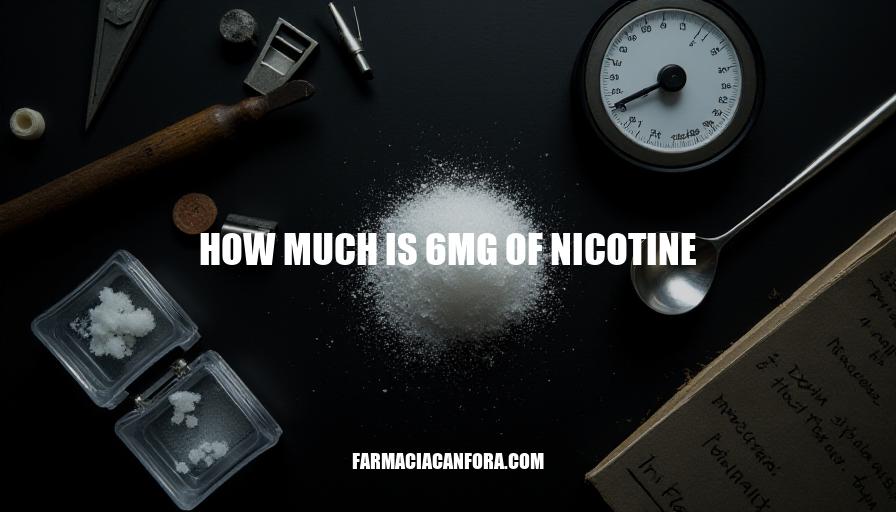 How Much is 6mg of Nicotine? A Comprehensive Guide