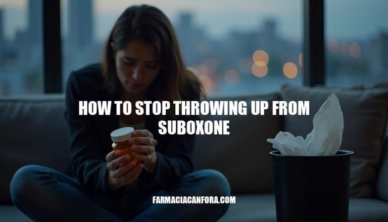 How to Stop Throwing Up from Suboxone: Effective Relief Strategies