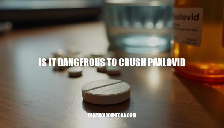 Is It Dangerous to Crush Paxlovid? Risks and Precautions Explained