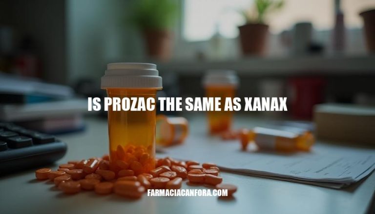 Is Prozac the Same as Xanax? A Comprehensive Comparison