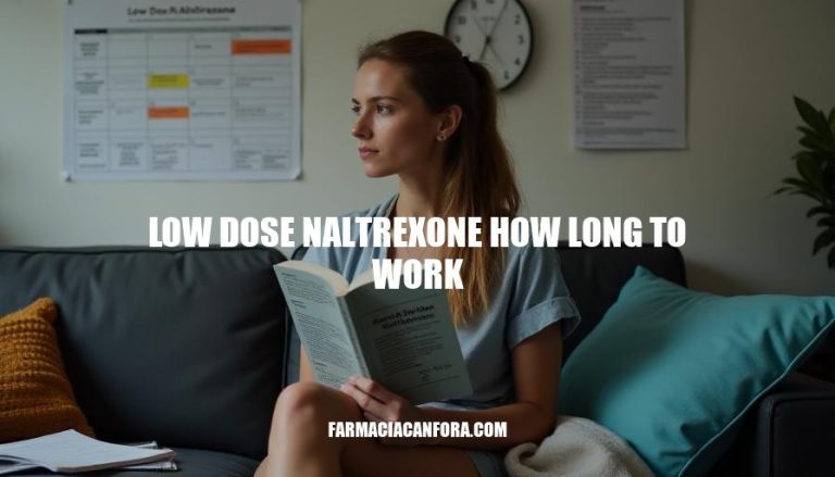 Low Dose Naltrexone: How Long Does it Take to Work?