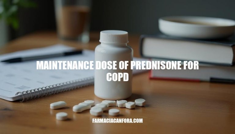 Maintenance Dose of Prednisone for COPD: What You Need to Know