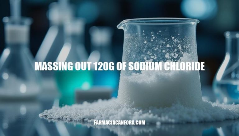 Massing Out Sodium Chloride: A Crucial Step in Chemistry Experiments