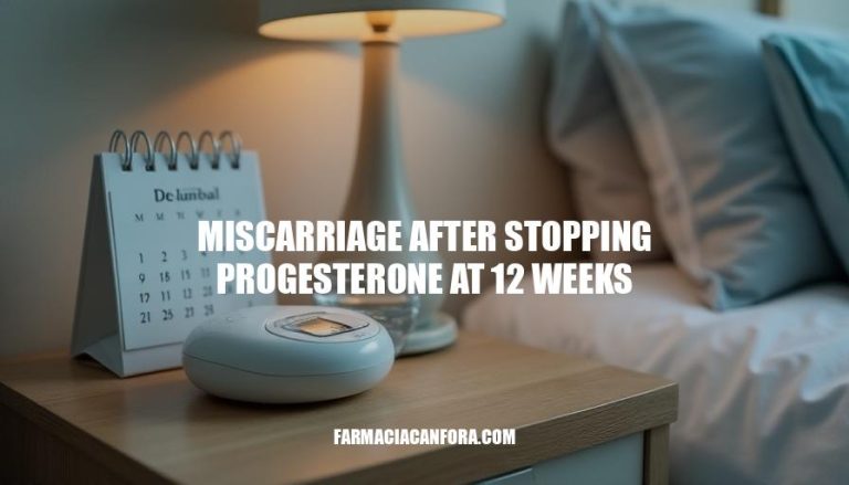 Miscarriage Risk After Stopping Progesterone at 12 Weeks