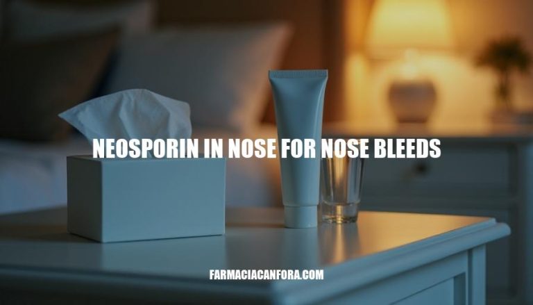 Neosporin for Nose Bleeds: Does it Work?