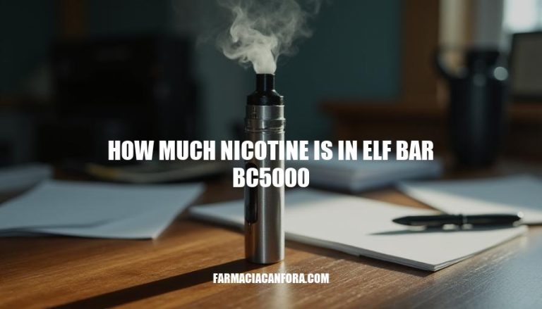 Nicotine Content in Elf Bar BC5000: A Comprehensive Guide