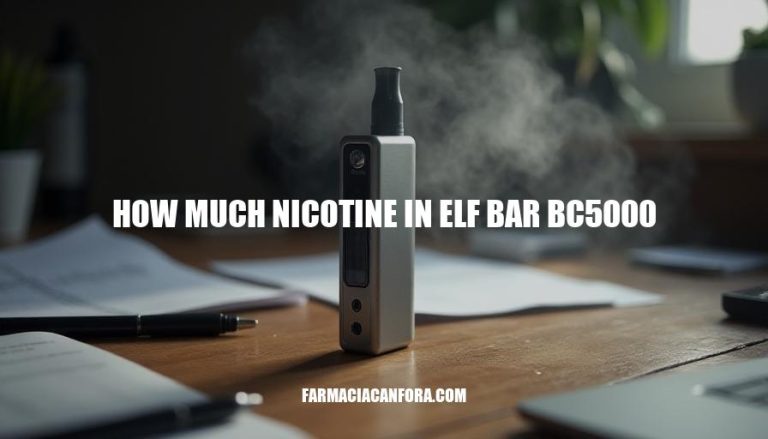 Nicotine Content in Elf Bar BC5000: A Detailed Analysis