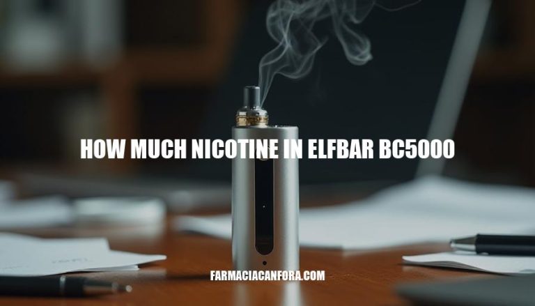 Nicotine Content in Elf Bar BC5000: A Detailed Analysis