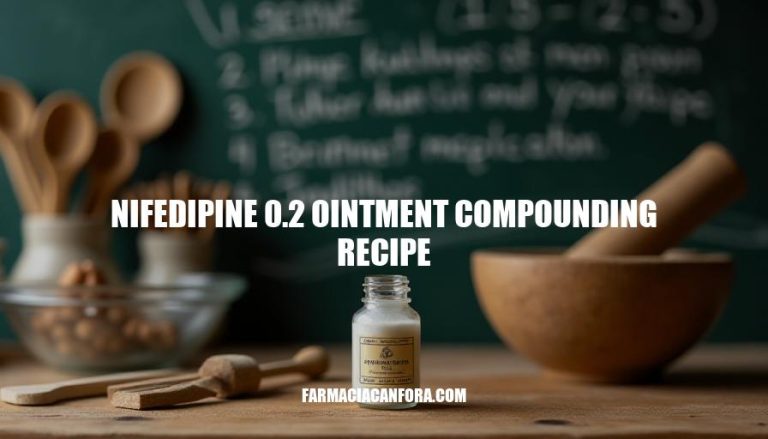 Nifedipine 0.2 Ointment Compounding Recipe Guide