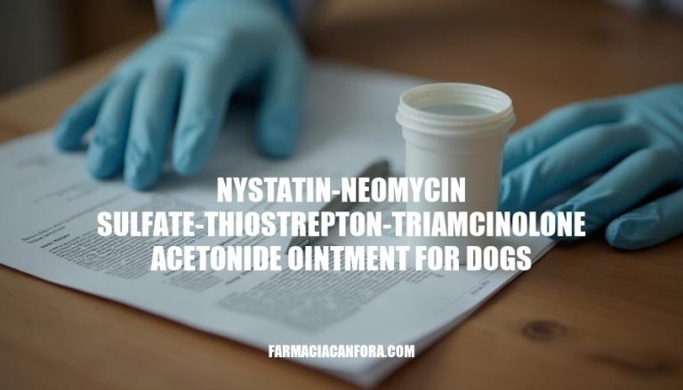 Nystatin-Neomycin Sulfate-Thiostrepton-Triamcinolone Acetonide Ointment for Dogs