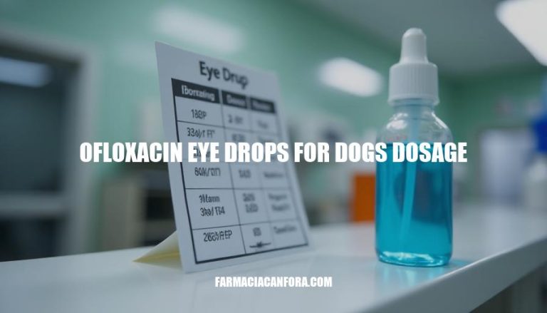 Ofloxacin Eye Drops Dosage for Dogs: A Comprehensive Guide