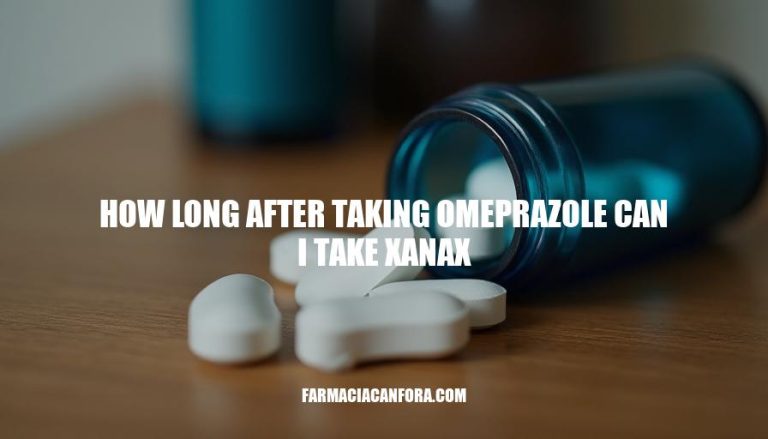 Omeprazole and Xanax Interaction: Safe Timing Guide