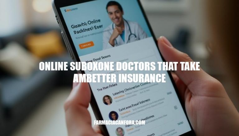 Online Suboxone Doctors That Take Ambetter Insurance - Get Help Today