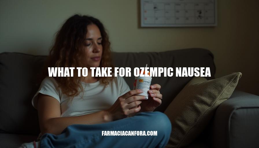 Ozempic Nausea Relief: What to Take for Symptoms