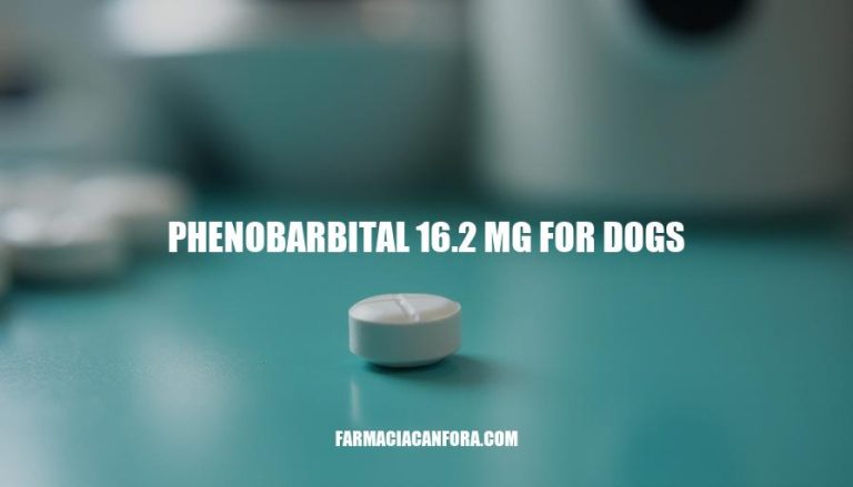 Phenobarbital 16.2 mg Dosage and Administration for Dogs